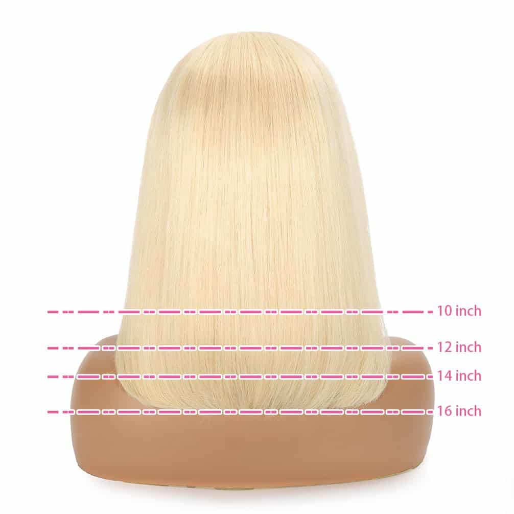 Pelucas de Encaje Frontal 613 de Cabello Humano Rubio - Imagen 3