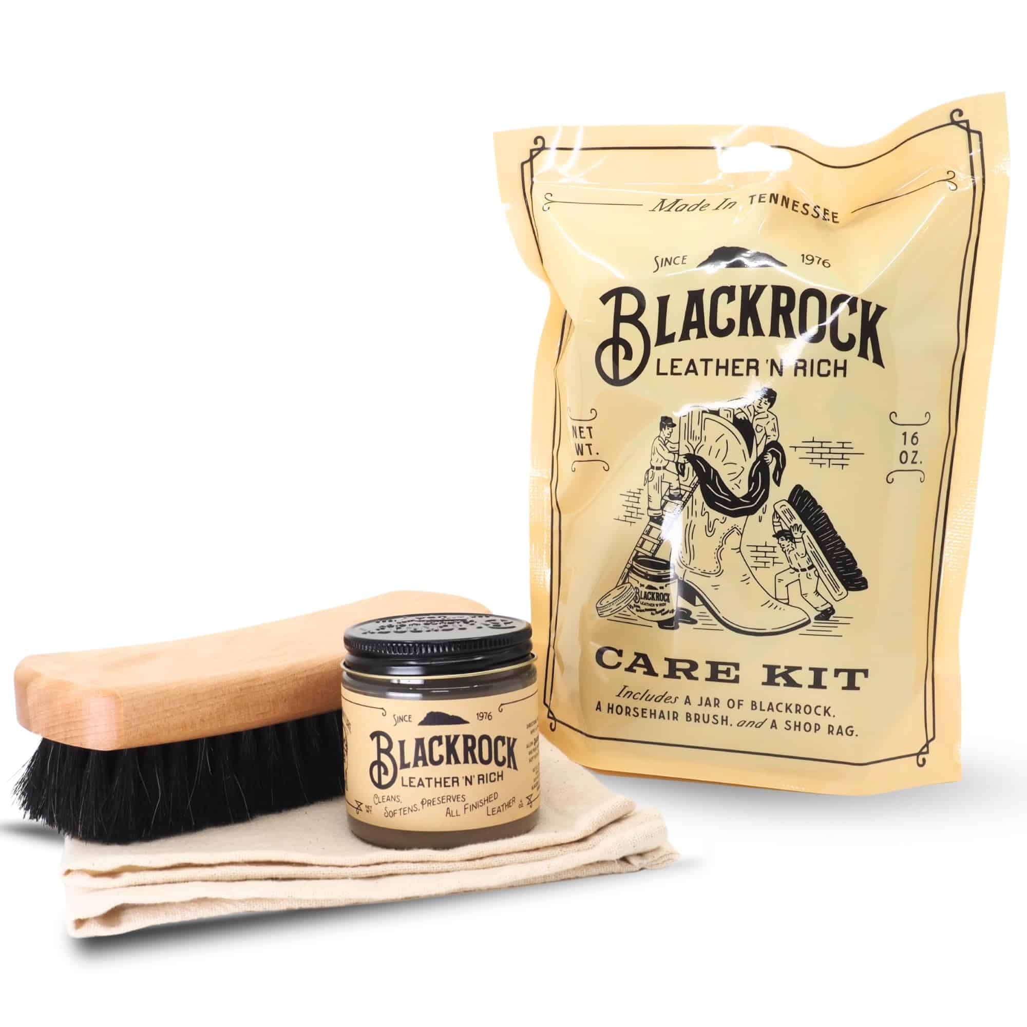 Kit de Cuidado de Cuero Blackrock Leather N Rich. Limpiador