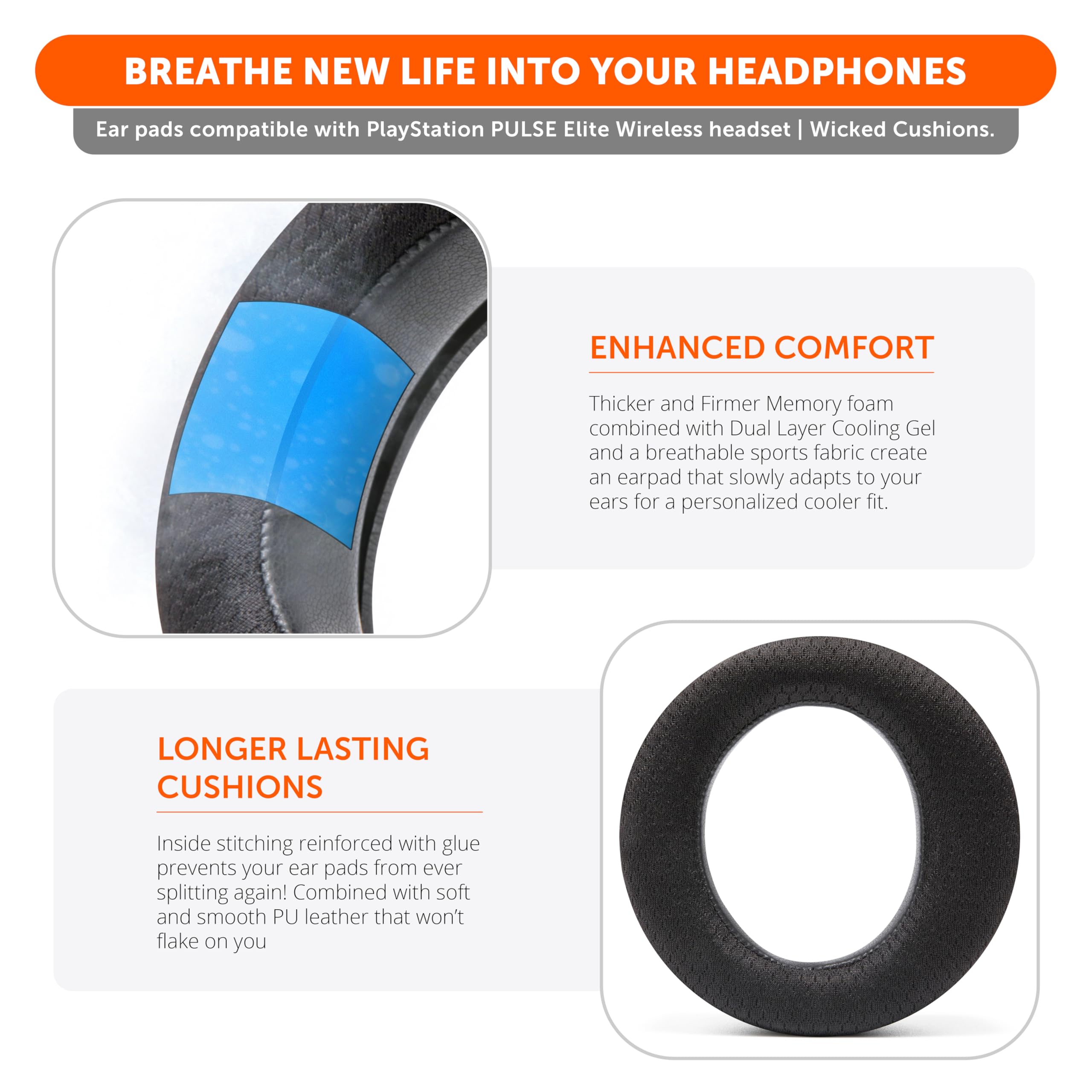 Almohadillas de gel refrigerante WC Freeze -Negro - Imagen 5