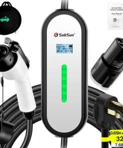 Cargador de Coche Eléctrico Portátil SubSun -Blanco