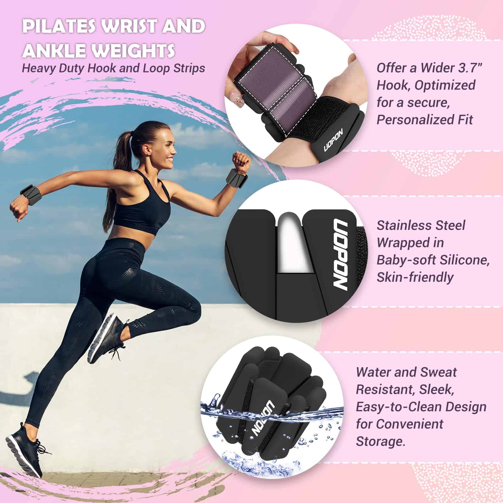 Juego de Pesas para Muñecas y Tobillos para Mujeres, Set de - Imagen 3