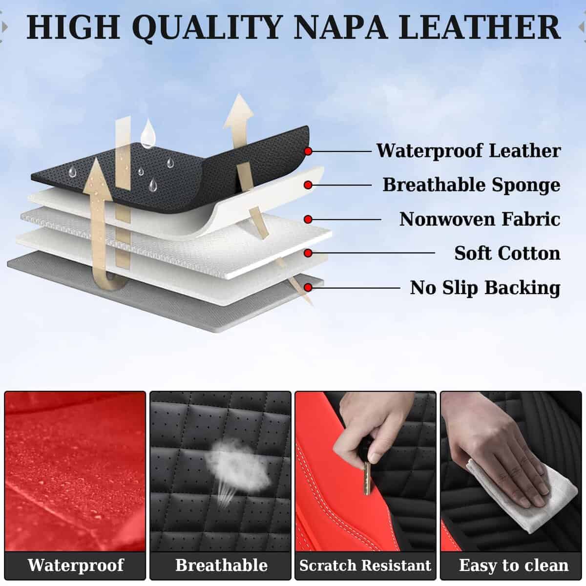 Cubiertas de Asiento para Automóvil Coverado Juego - Imagen 4