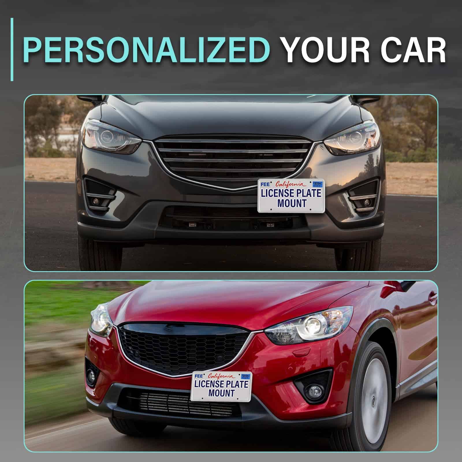 Soporte de Placa de Matrícula Delantera sin -Negro - Imagen 6