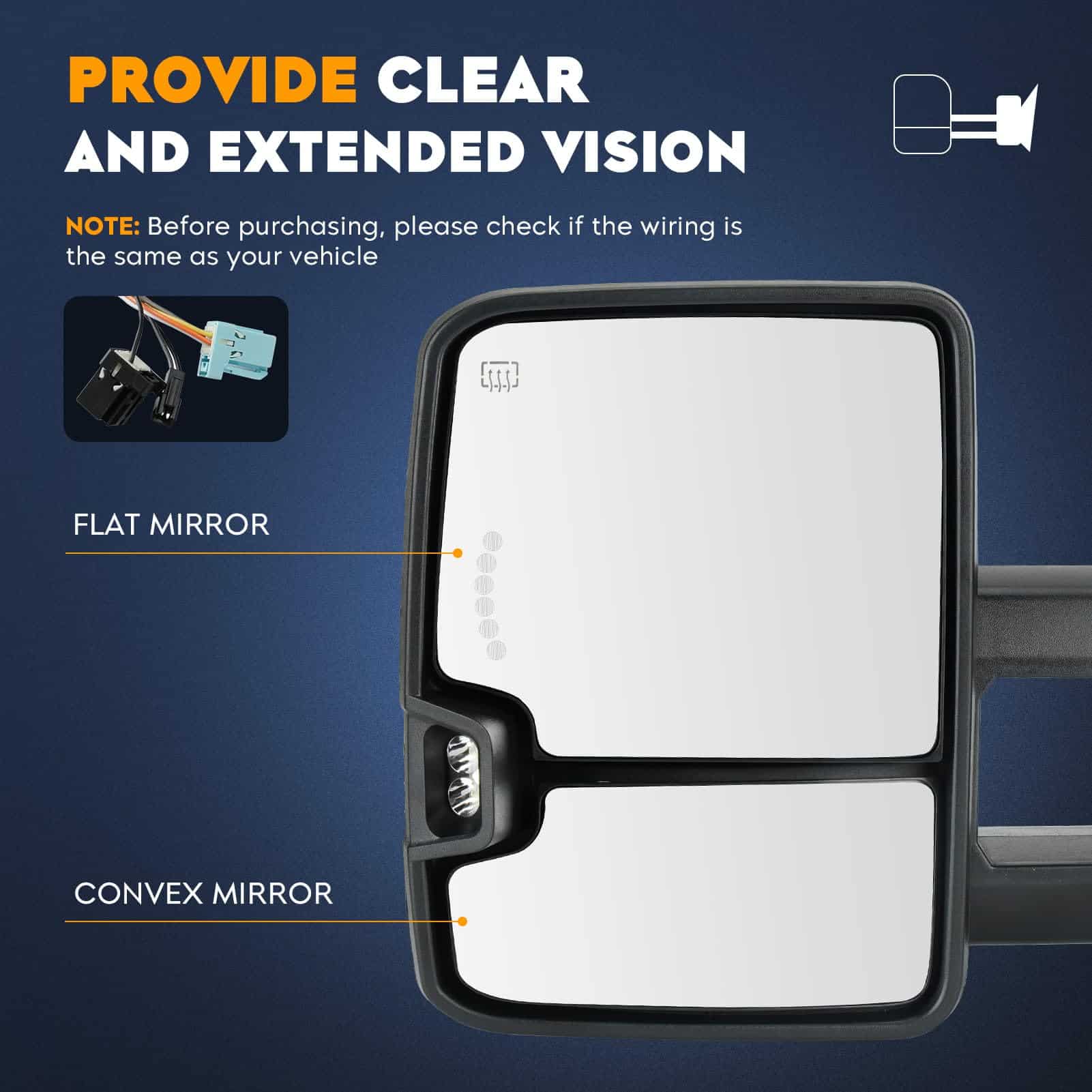 Espejos de Remolque 2003 2004 2005 2006 para Chevy - Imagen 8