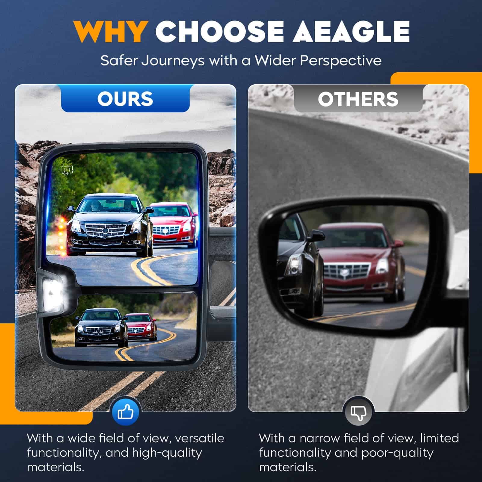 Espejos de Remolque 2003 2004 2005 2006 para Chevy - Imagen 3