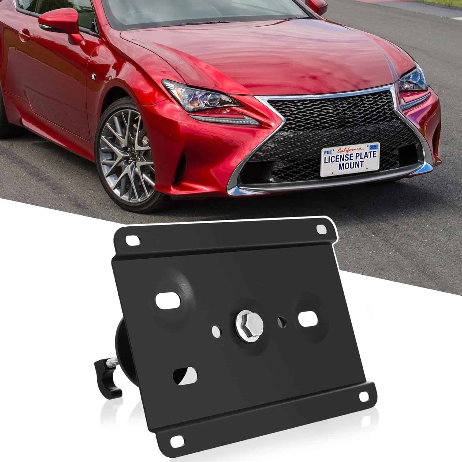 Soporte de matrícula delantera sin perforación Soporte de