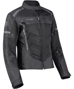 Chaqueta de moto para mujer PANDA CYCLE GEAR -Negro