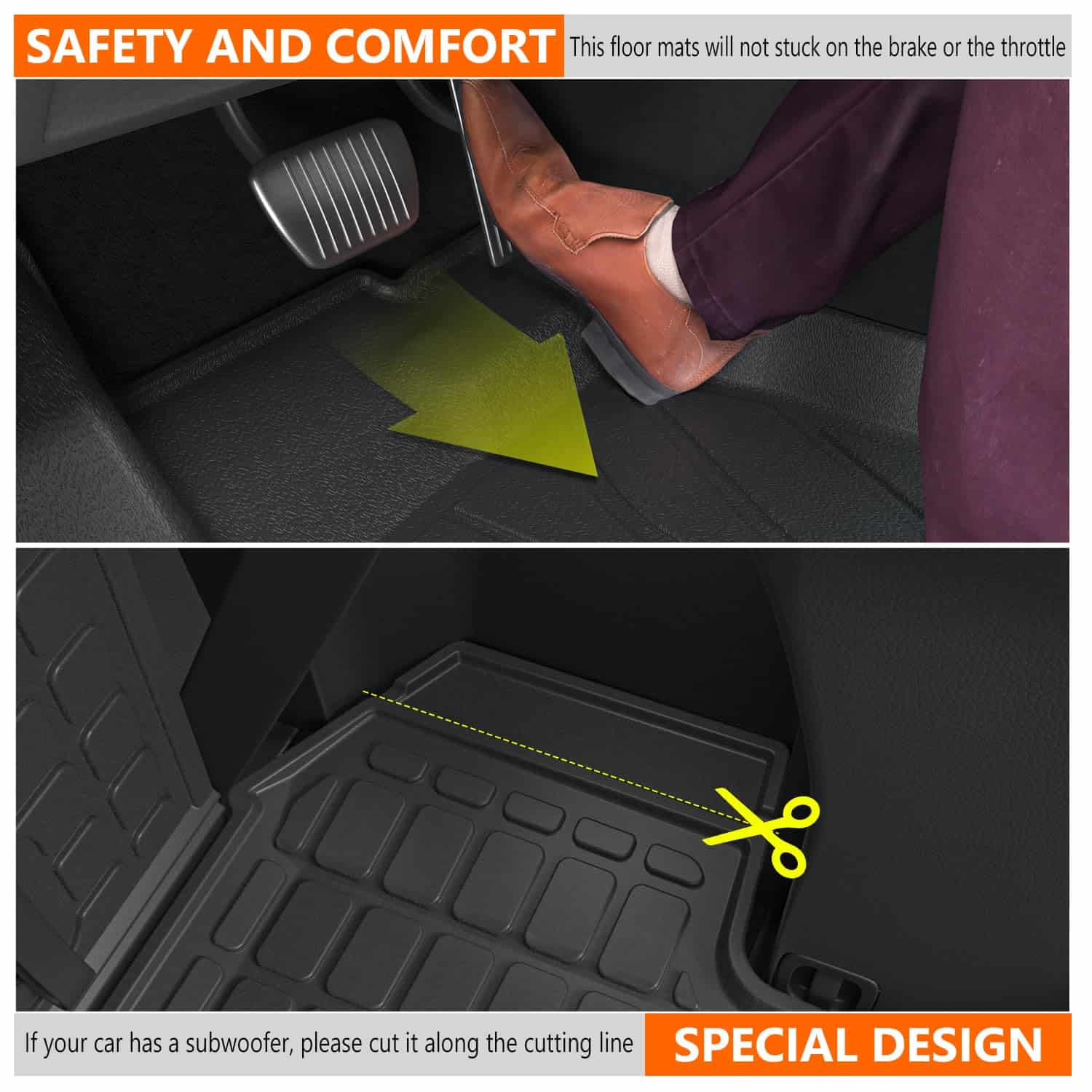 Powoq Tapetes para 7&8 Asientos Compatible con Subaru - Imagen 7