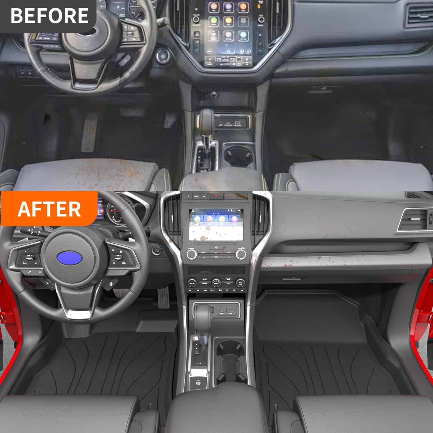 Powoq Tapetes para 7&8 Asientos Compatible con Subaru - Imagen 3