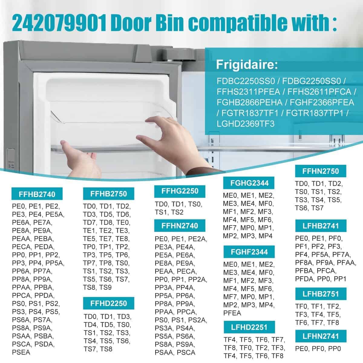 Femotic 242079901 Repuesto de Bin de Puerta de - Imagen 6