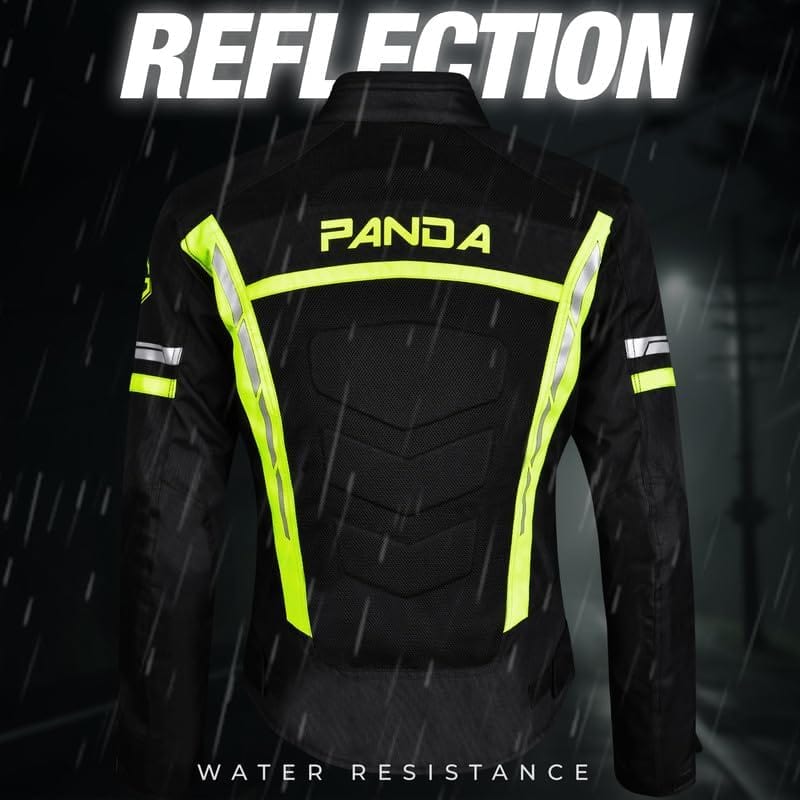 Chamarra de motocicleta PANDA CYCLE GEAR para mujer con - Imagen 9