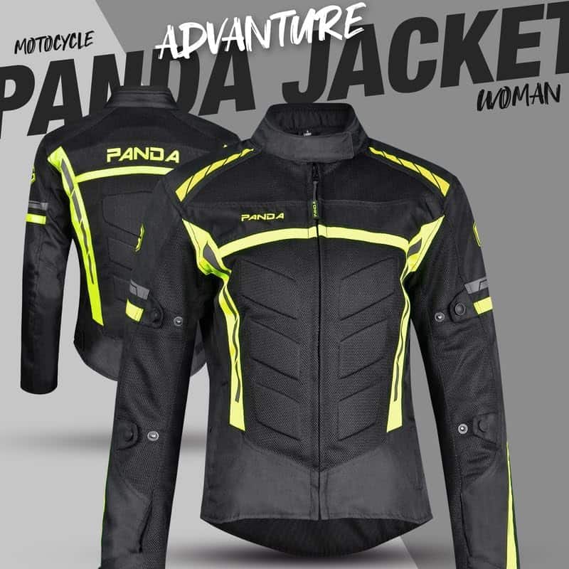 Chamarra de motocicleta PANDA CYCLE GEAR para mujer con - Imagen 8