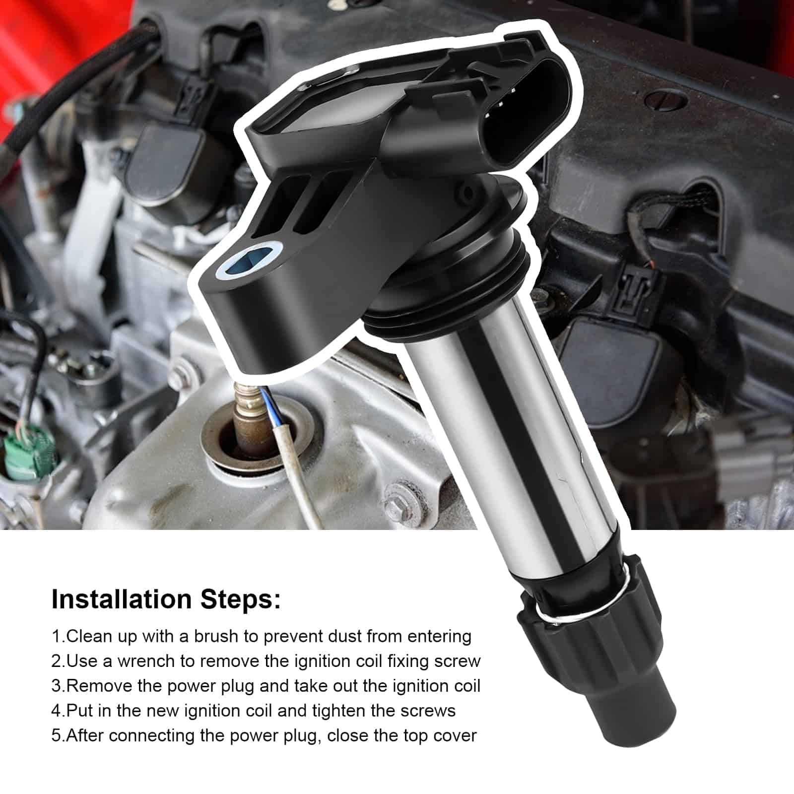 Set de 6 Bobinas de Encendido UF569 & Bujías 12622561 - Imagen 7