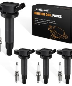 4pcs Bobina de Encendido y Bujía Compatible con Toyota