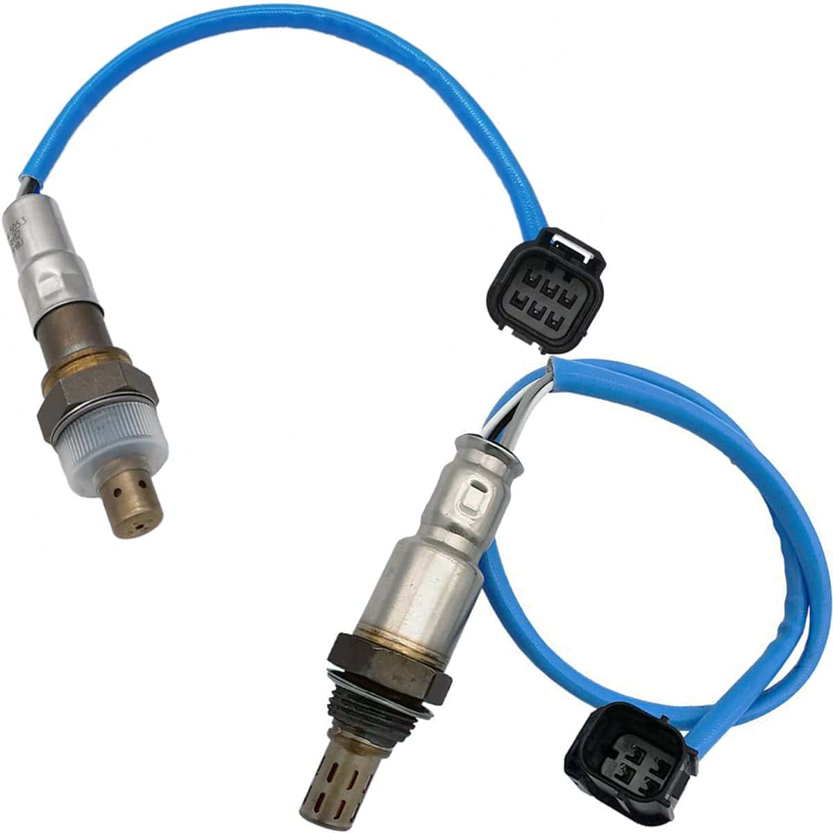 Superall 2Pcs 234-5053 234-4351 Sensor de oxígeno de arriba