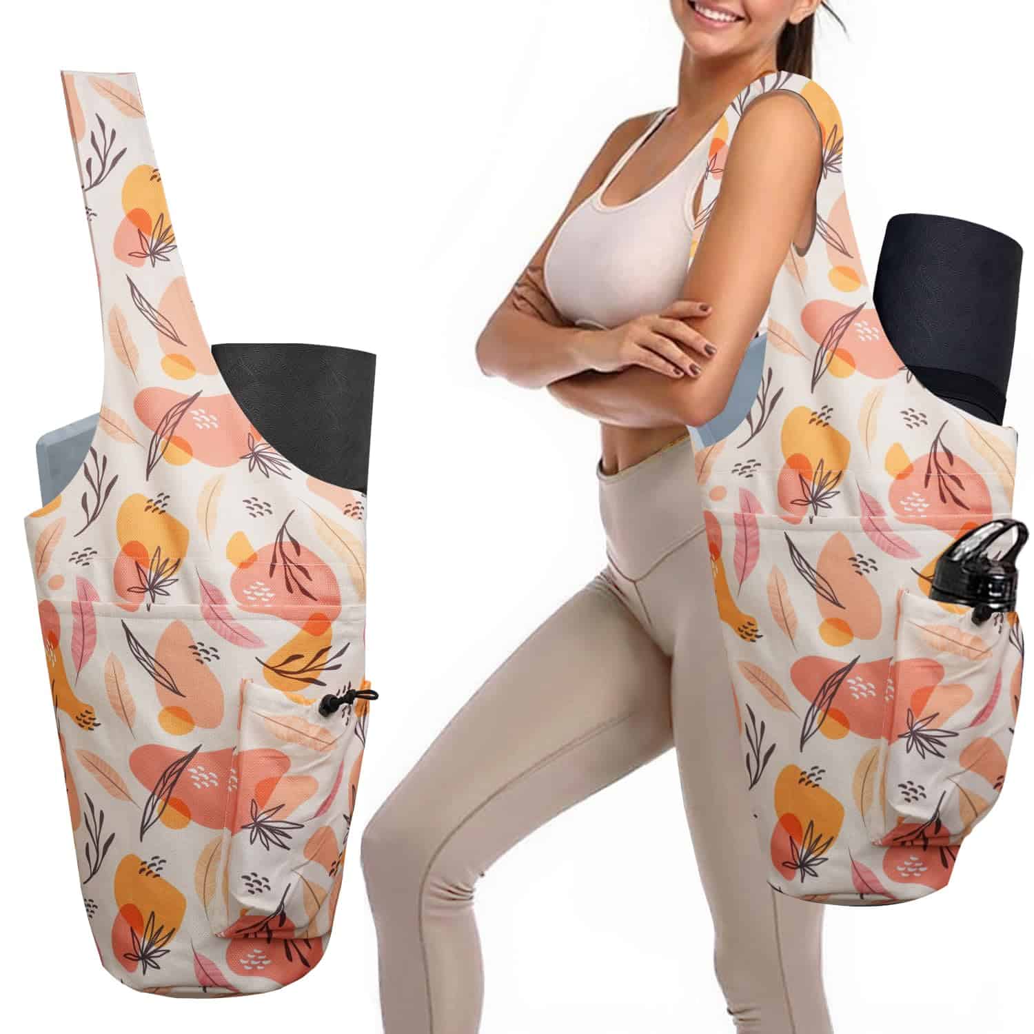 Bolso portamantas de yoga para mujeres saniwu con gran