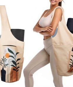 Bolso grande para mat de yoga saniwu con bolsillo lateral