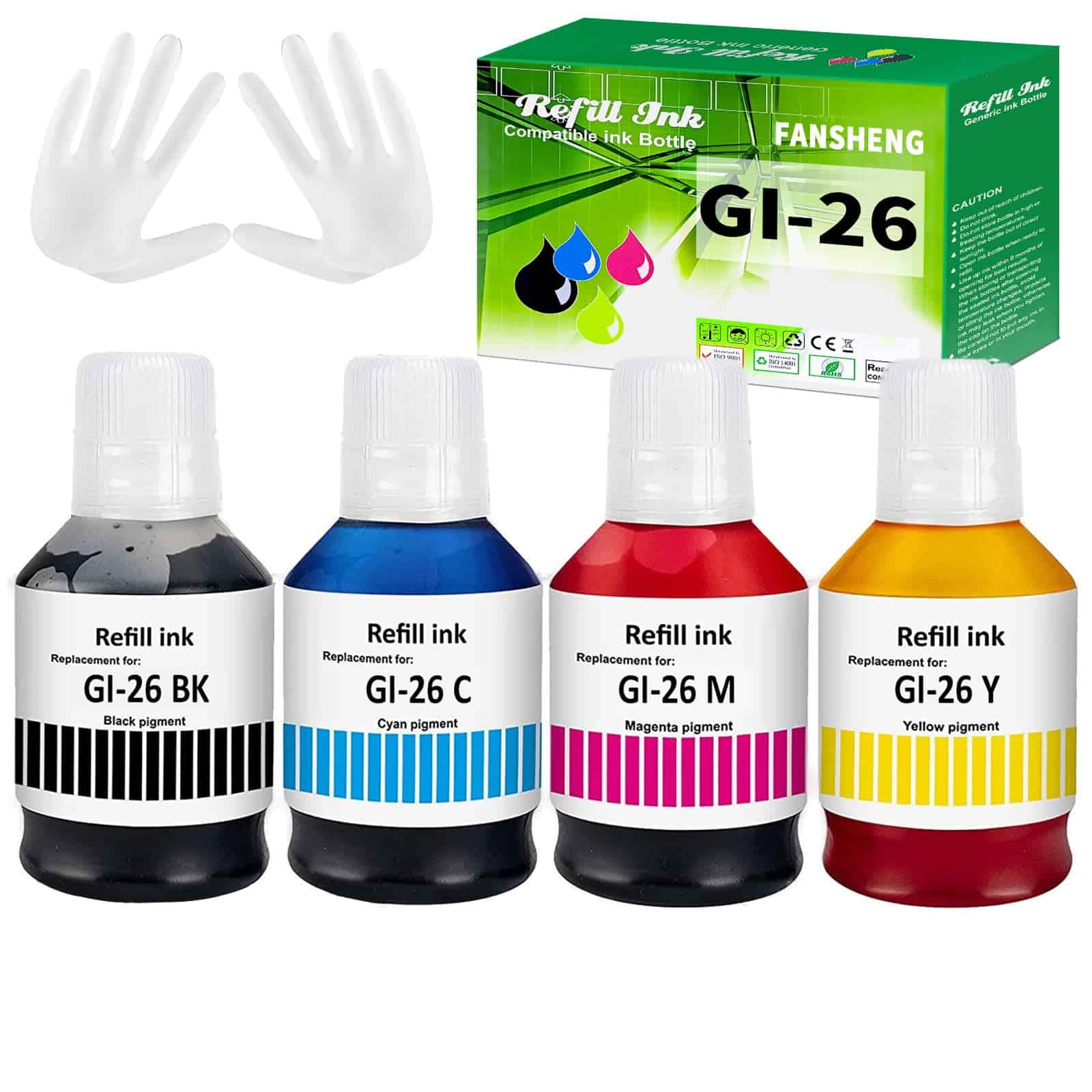 Tinta de impresora FANSHENG GI-26 para kits de botellas de