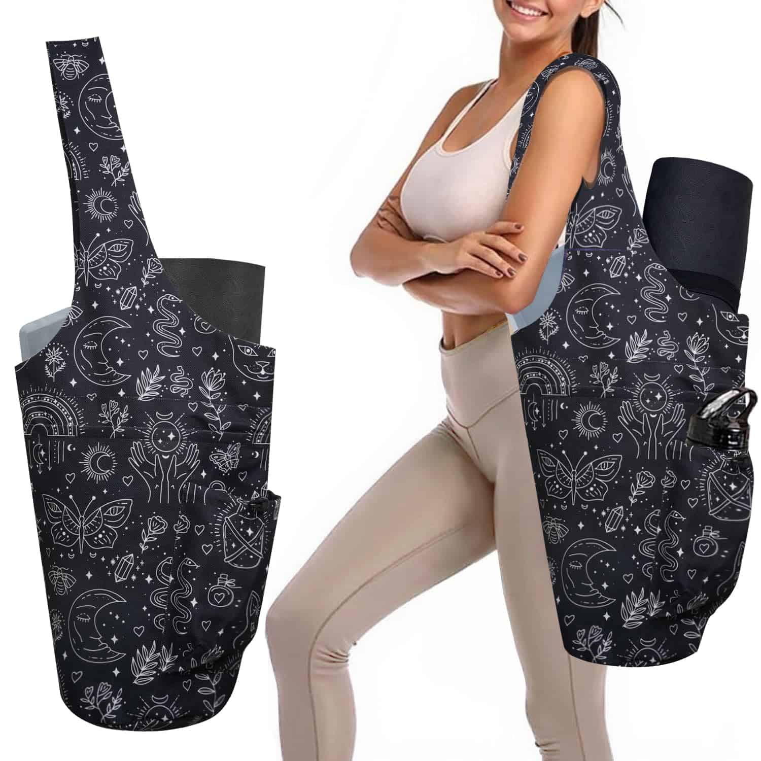 Bolso de Gimnasio para Mat de Yoga saniwu con Multi