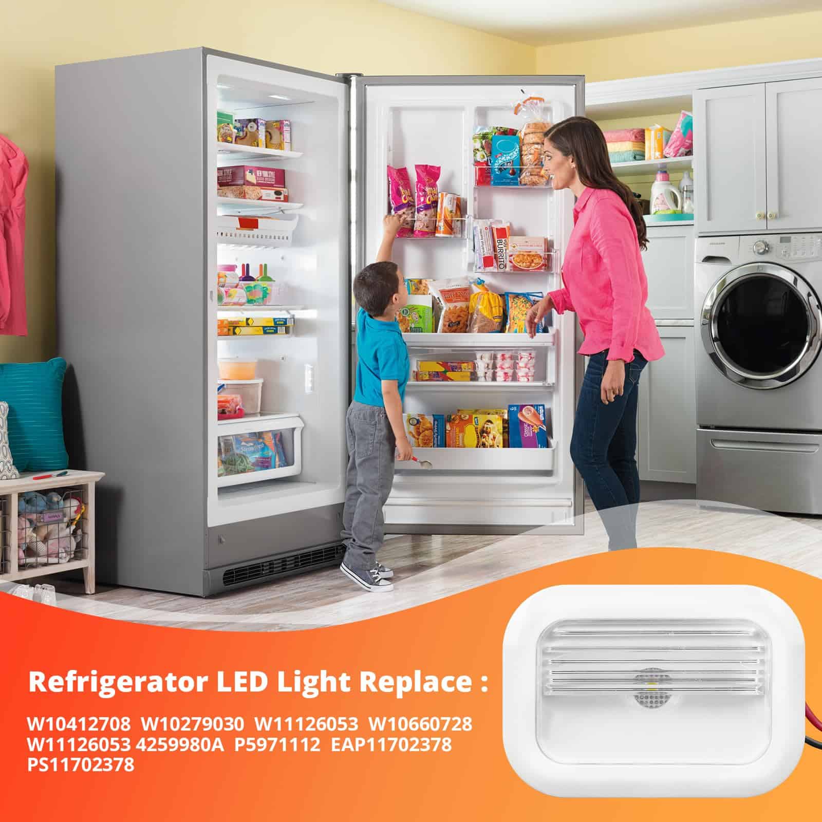 Bombilla de luz de refrigerador Showingo W10695459 - Imagen 6