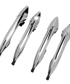 4PCS Manija de Puerta Exterior Cromada Compatible con
