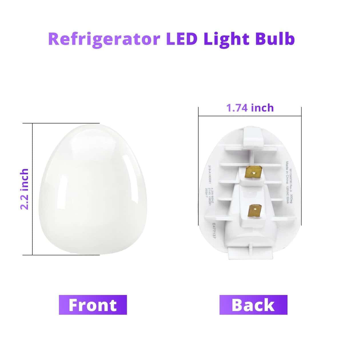 Bombilla de luz LED para refrigerador y congelador - Imagen 3