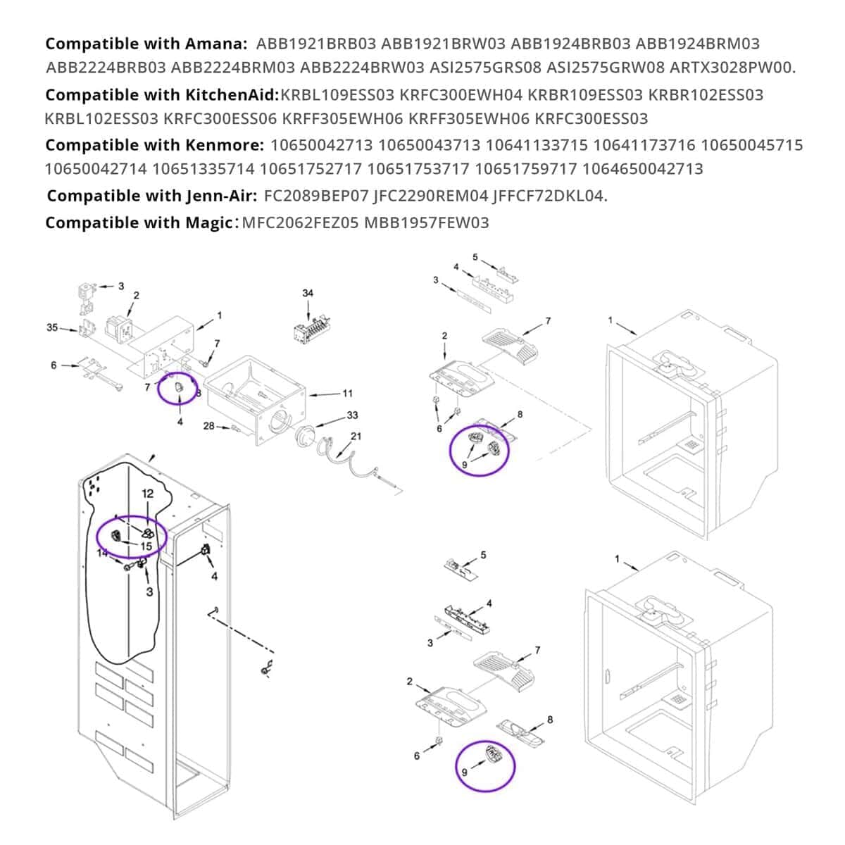 Bombilla de luz LED para refrigerador y congelador - Imagen 4