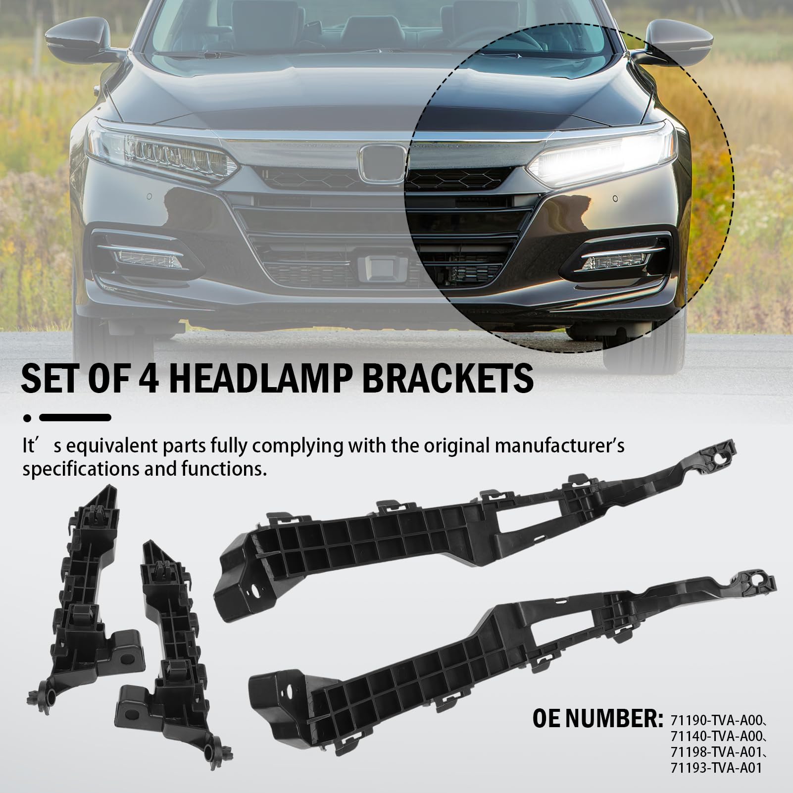 Kit de Soporte de Montaje de Faro Delantero y Parachoques - Imagen 7