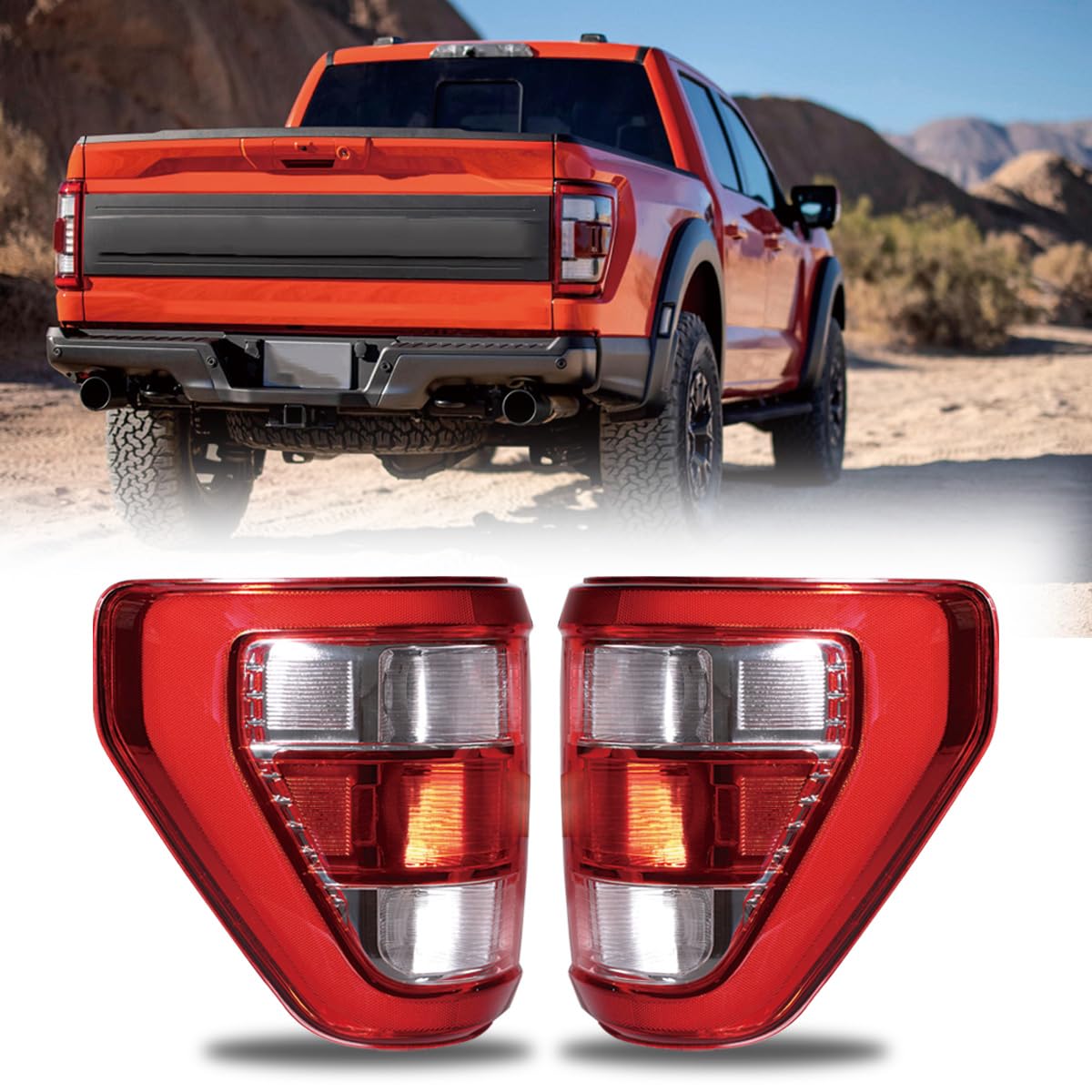 Ensamblaje de luz trasera compatible con F150 2021-2023