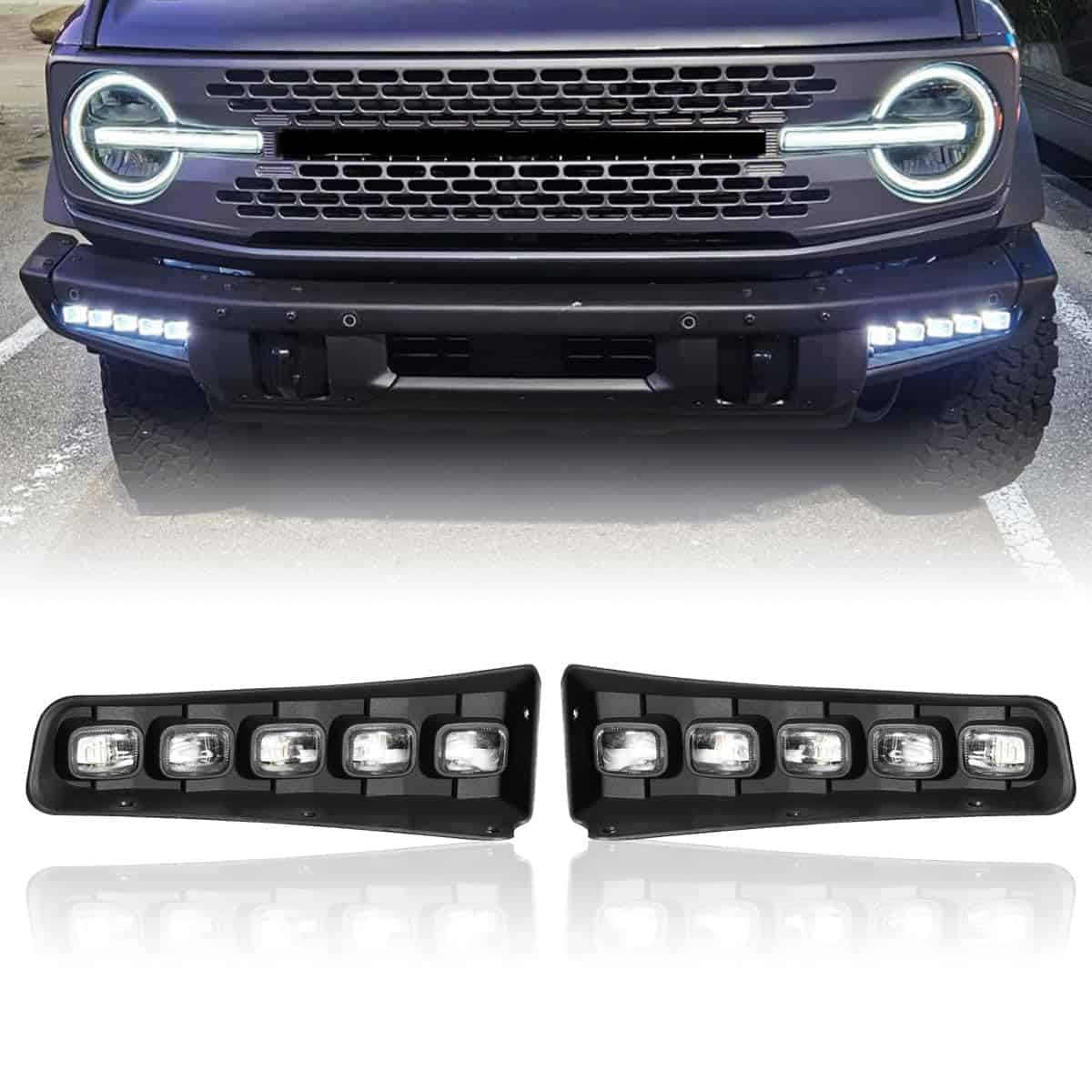 Frong Bumper Fog Light Compatible con 2021-2024 Bronco, Luz
