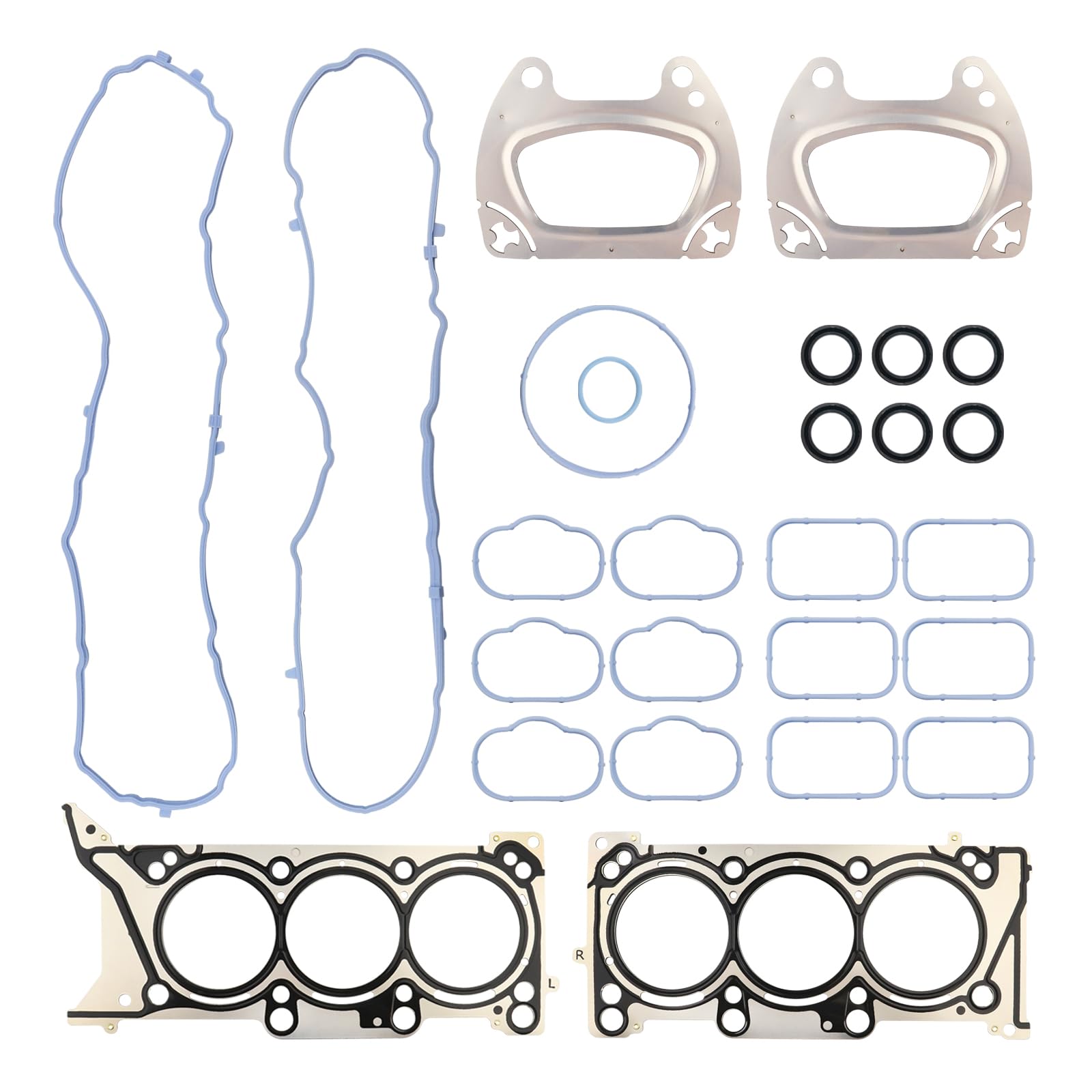 Juego de juntas de culata superior del motor compatible con