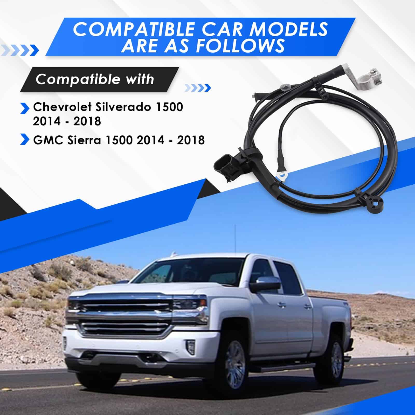 Cable Negativo de Batería Compatible con Silverado Sierra - Imagen 3