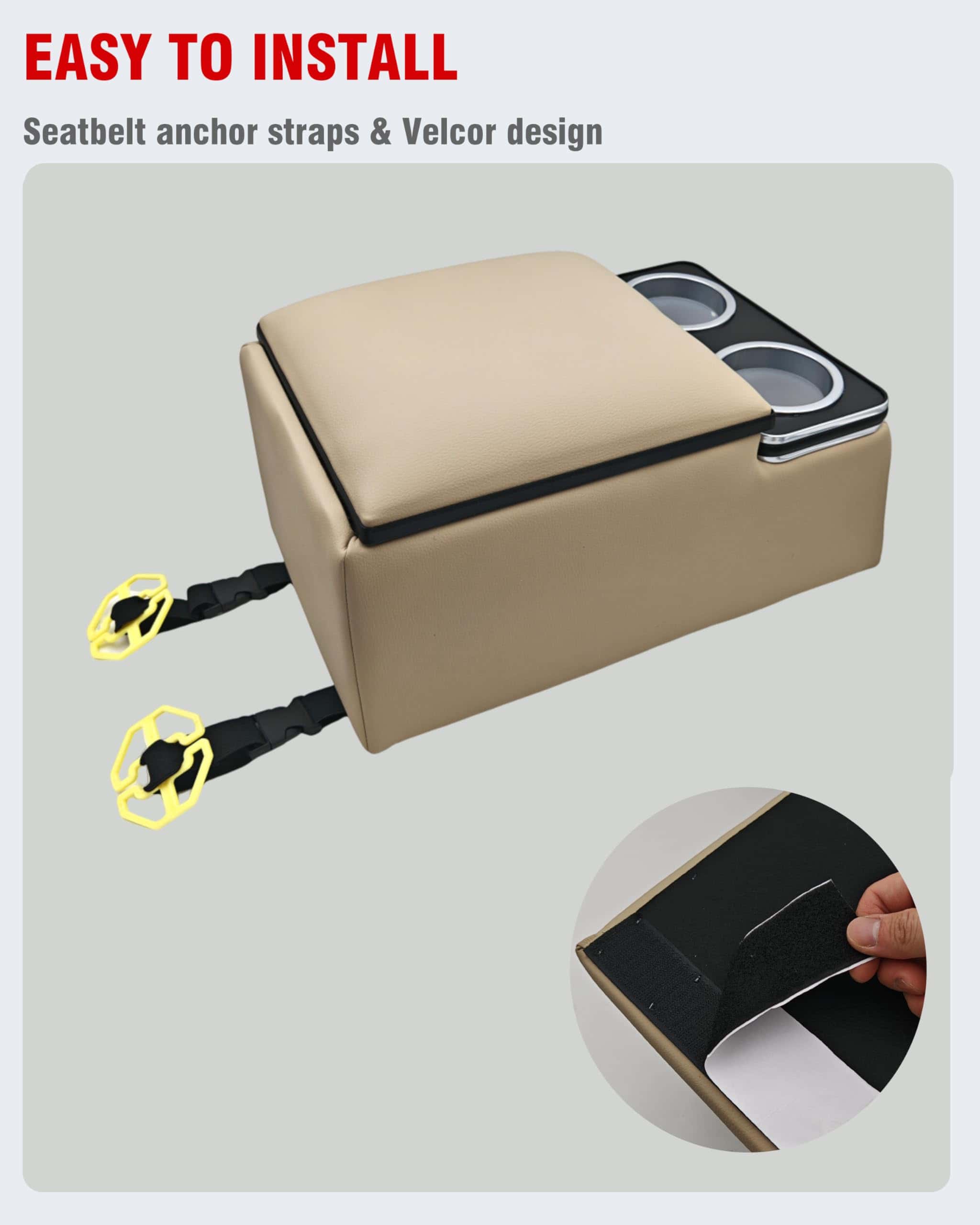 Organizador de consola central ZQULOYO con -Blanco - Imagen 5