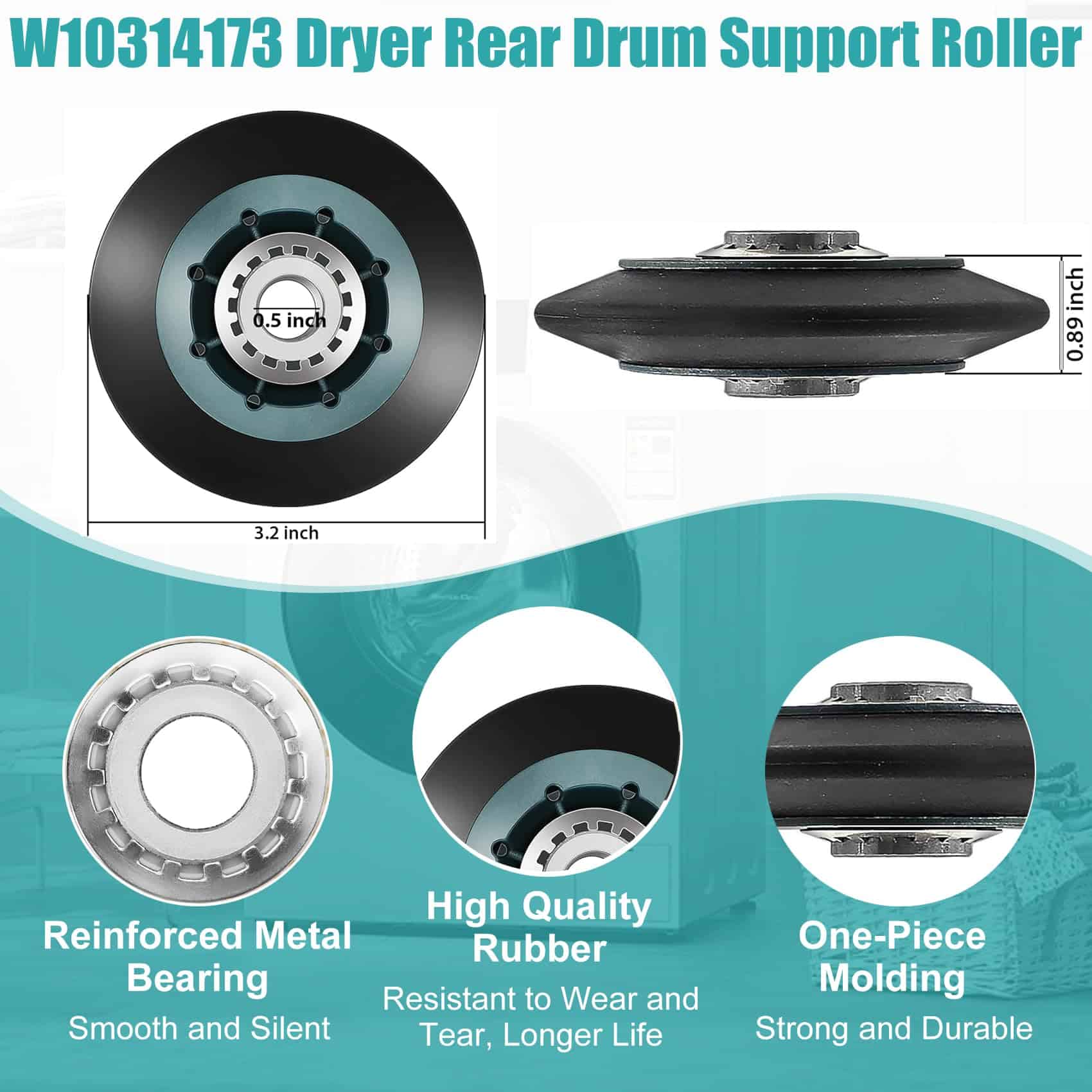 Kit de Reparación para Secadora 4392065RC Incluye Polea de - Imagen 4