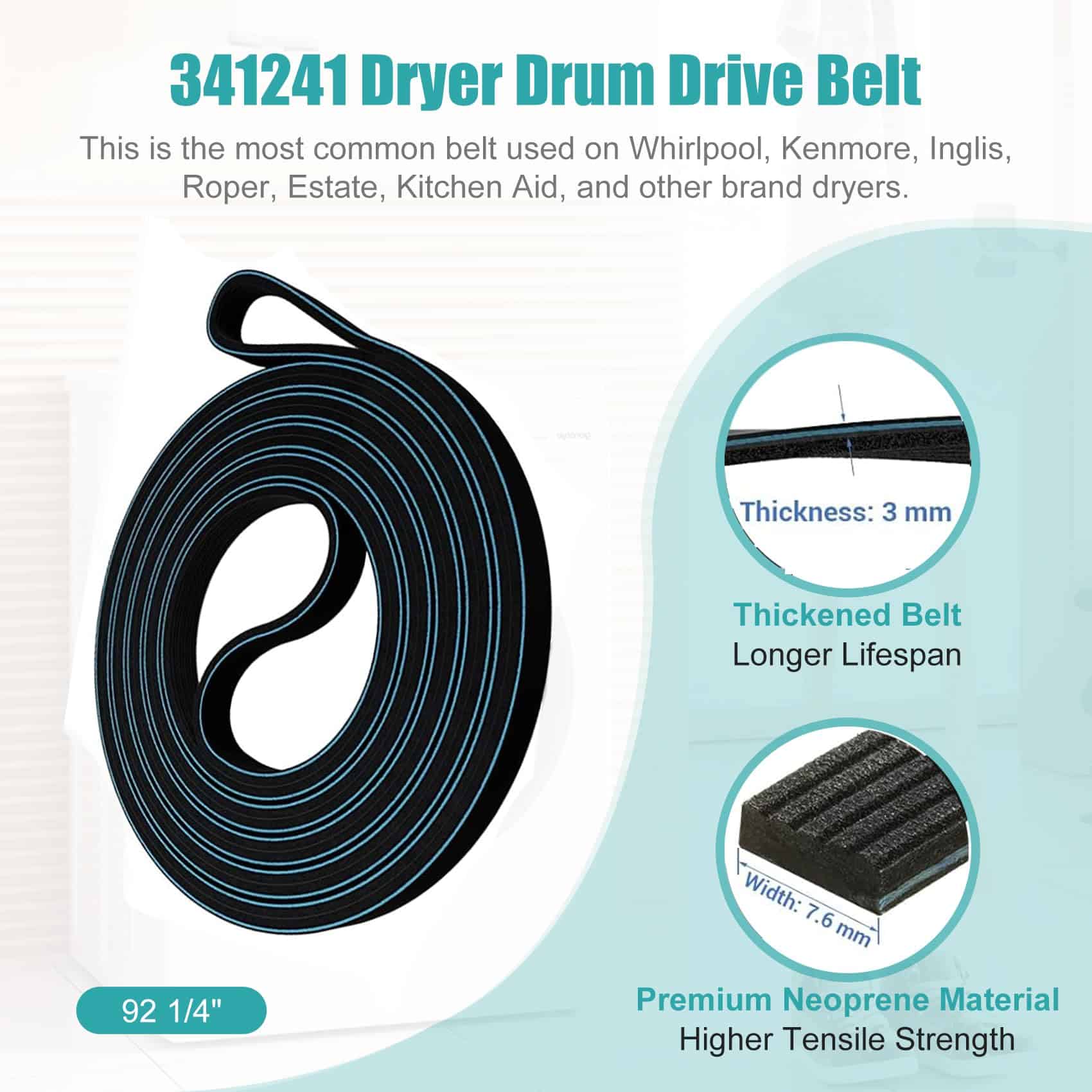 Kit de Reparación para Secadora 4392065RC Incluye Polea de - Imagen 3