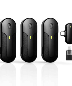 Micrófono inalámbrico de solapa GLONHI para iPhone,