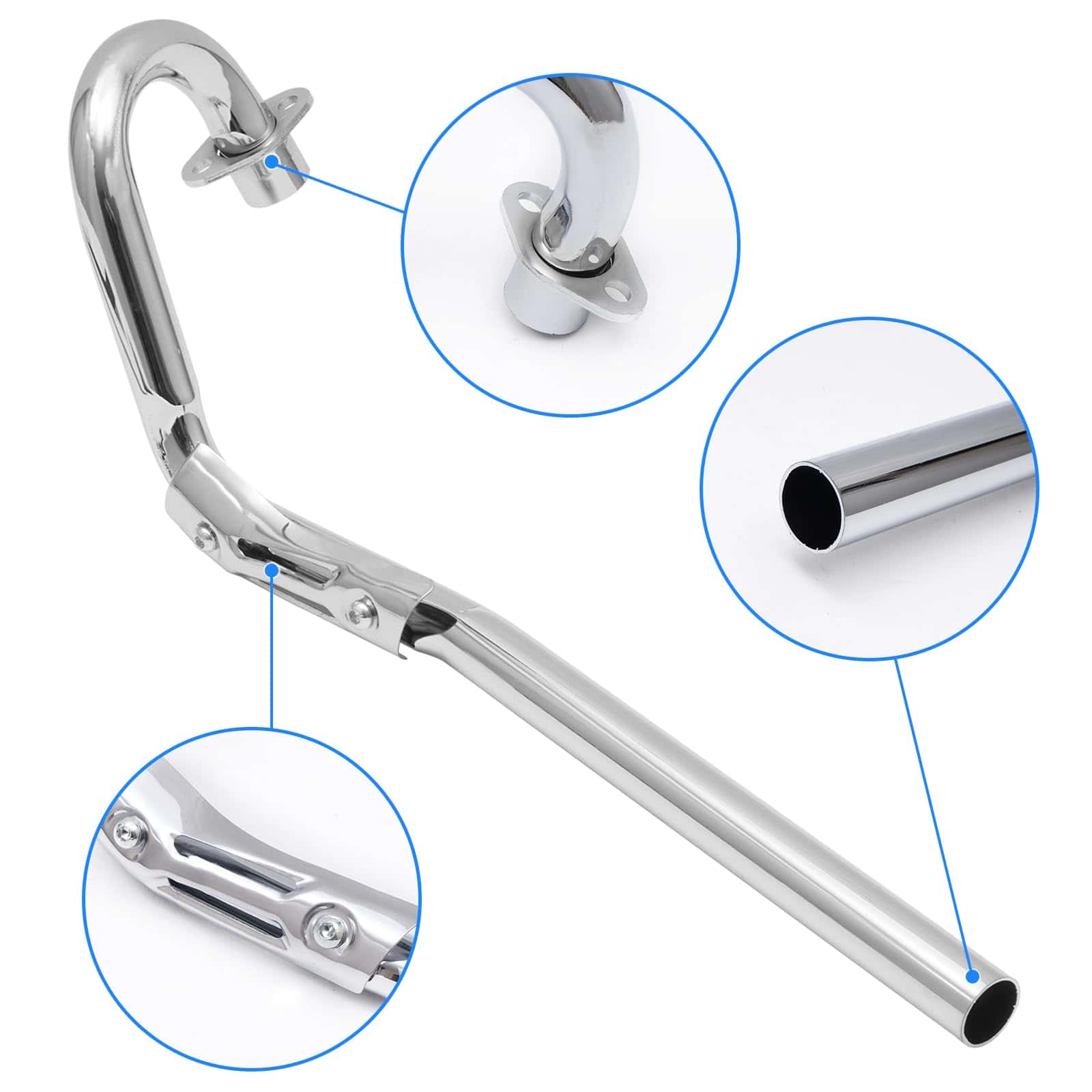 Escape Silenciador Tubo de Escape de Gran Diámetro Kit - Imagen 5