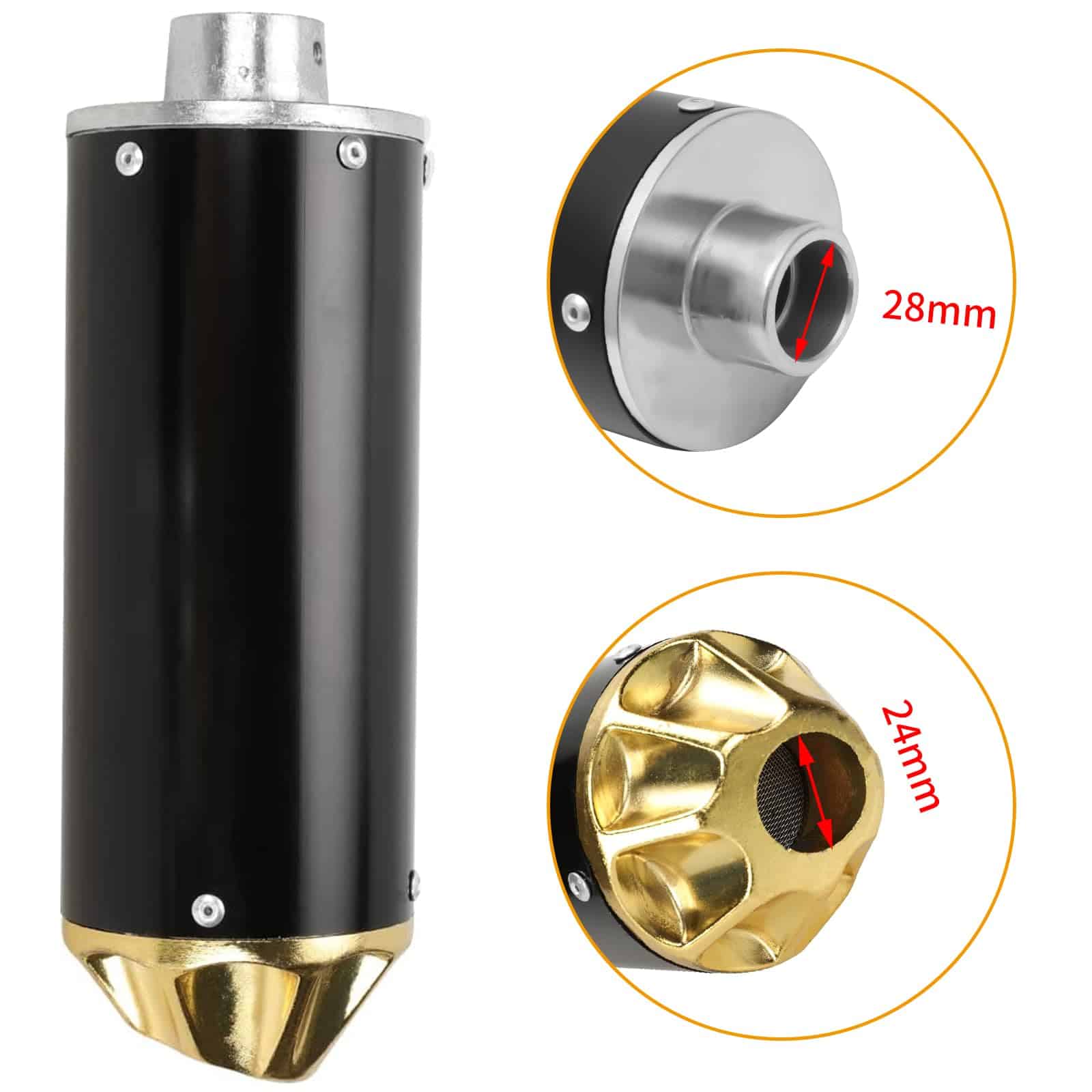 Silenciador de escape para motocicleta HAUERTZX compatible - Imagen 4