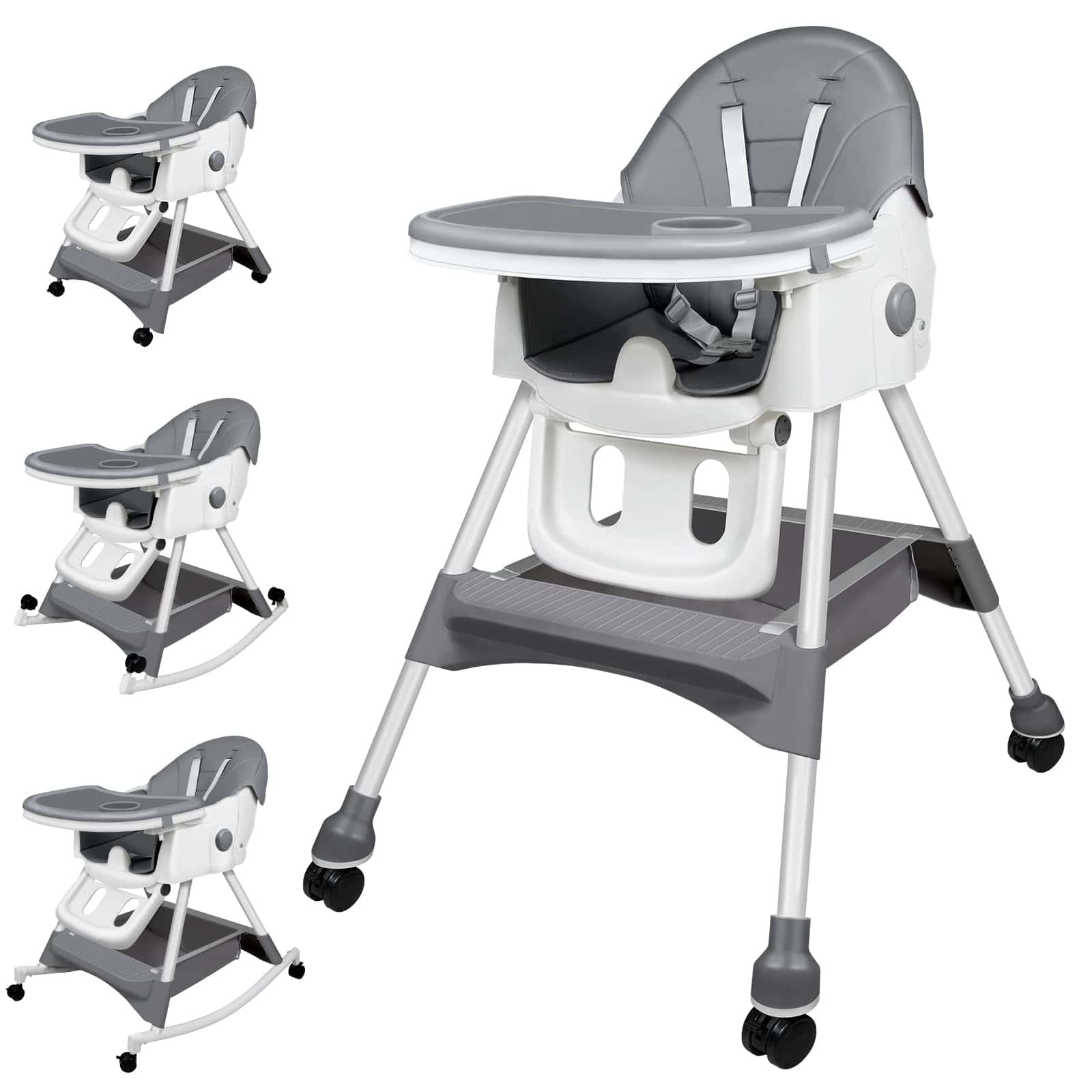 Sillas altas para bebés y niños pequeños, 6 en 1 Silla alta