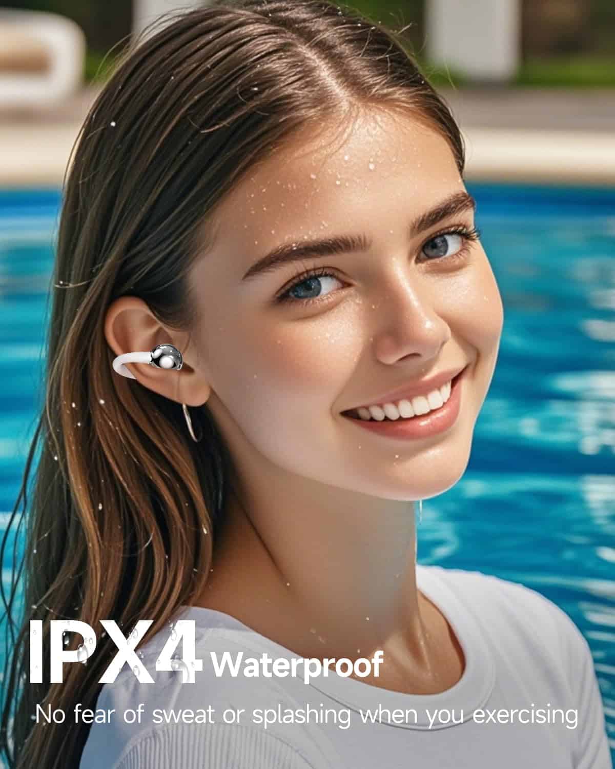 Audífonos aigo CA05 de clip en la oreja con bluetooth - Imagen 6