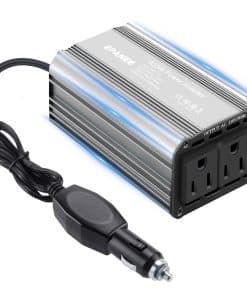 Inversor de Corriente de 400W 12V DC a 110V -Plata gris