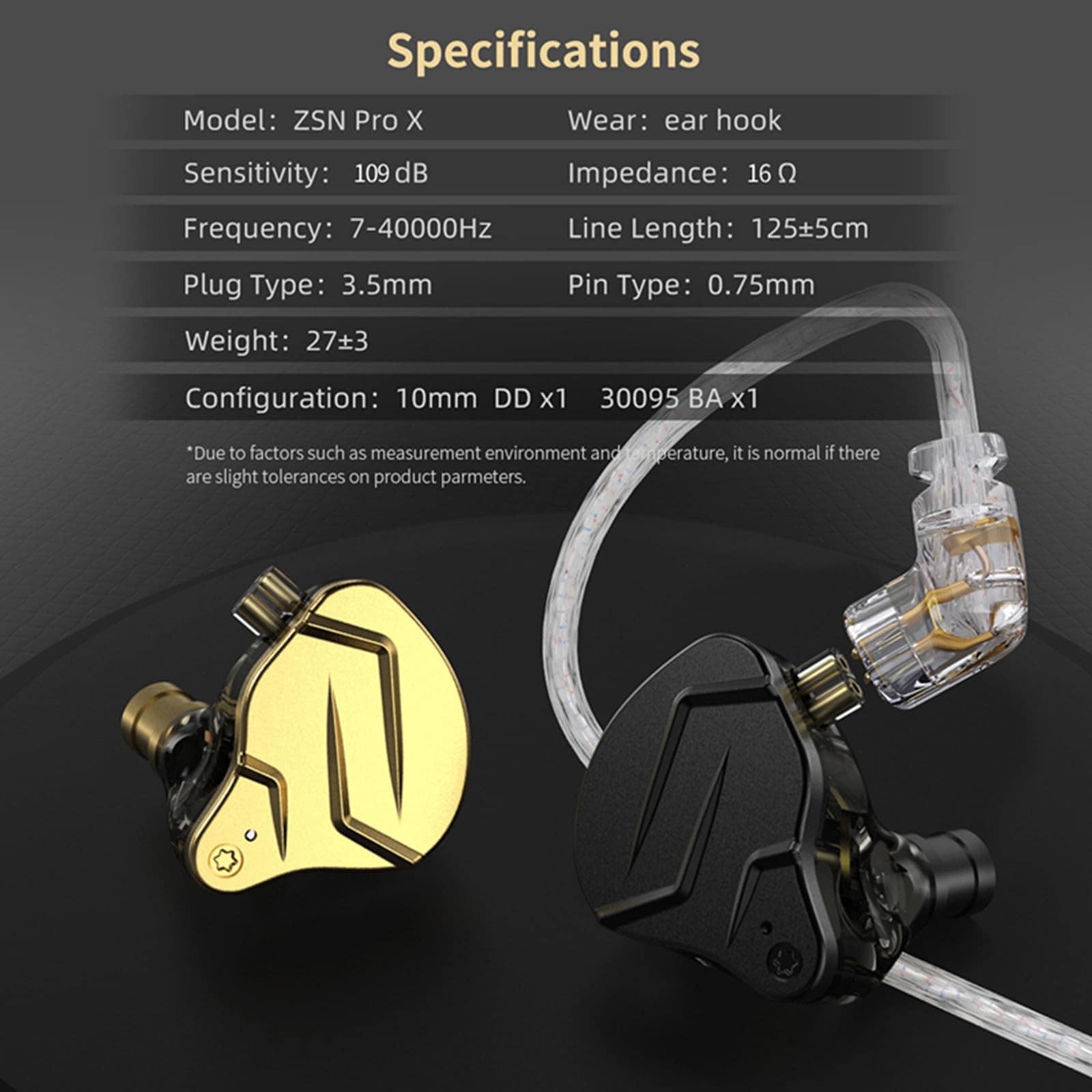 Audífonos Híbridos Equilibrados con Controlador Dinámico - Imagen 9