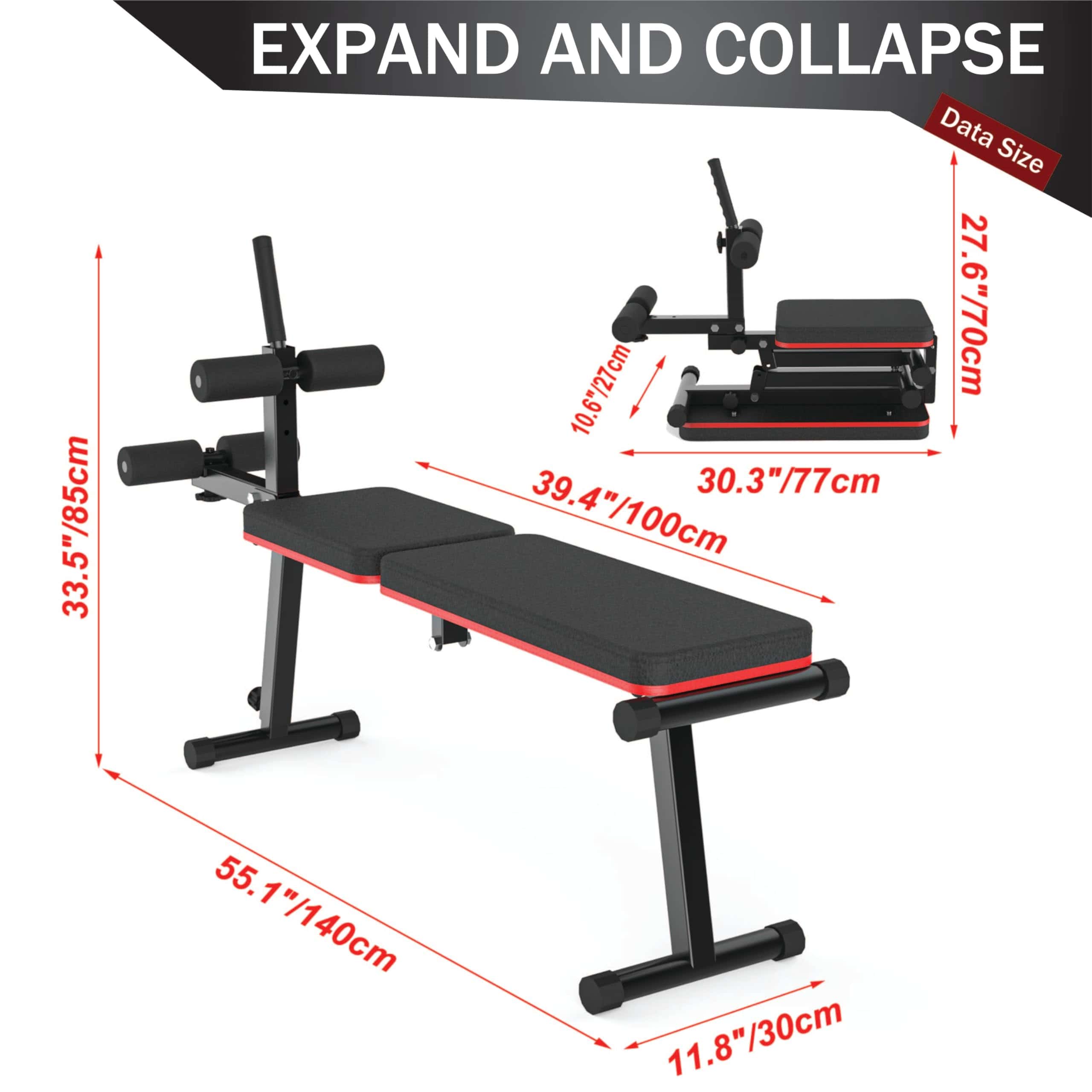 Banco de Declinación y Plano EASY BIG, Plegable, Ajuste - Imagen 3