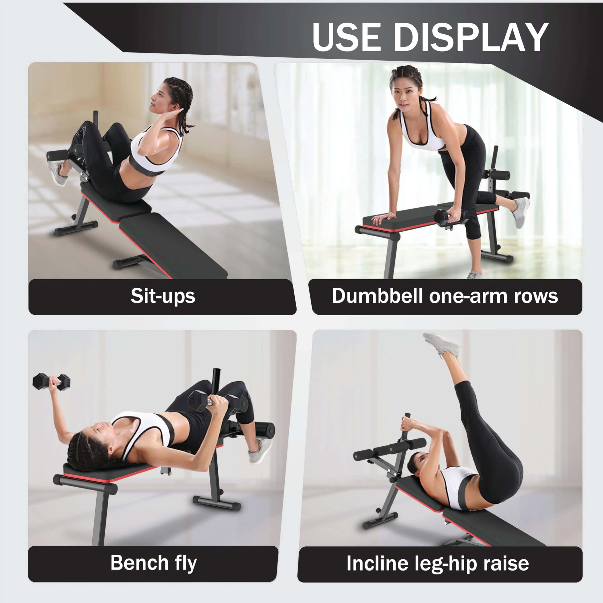 Banco de Declinación y Plano EASY BIG, Plegable, Ajuste - Imagen 7