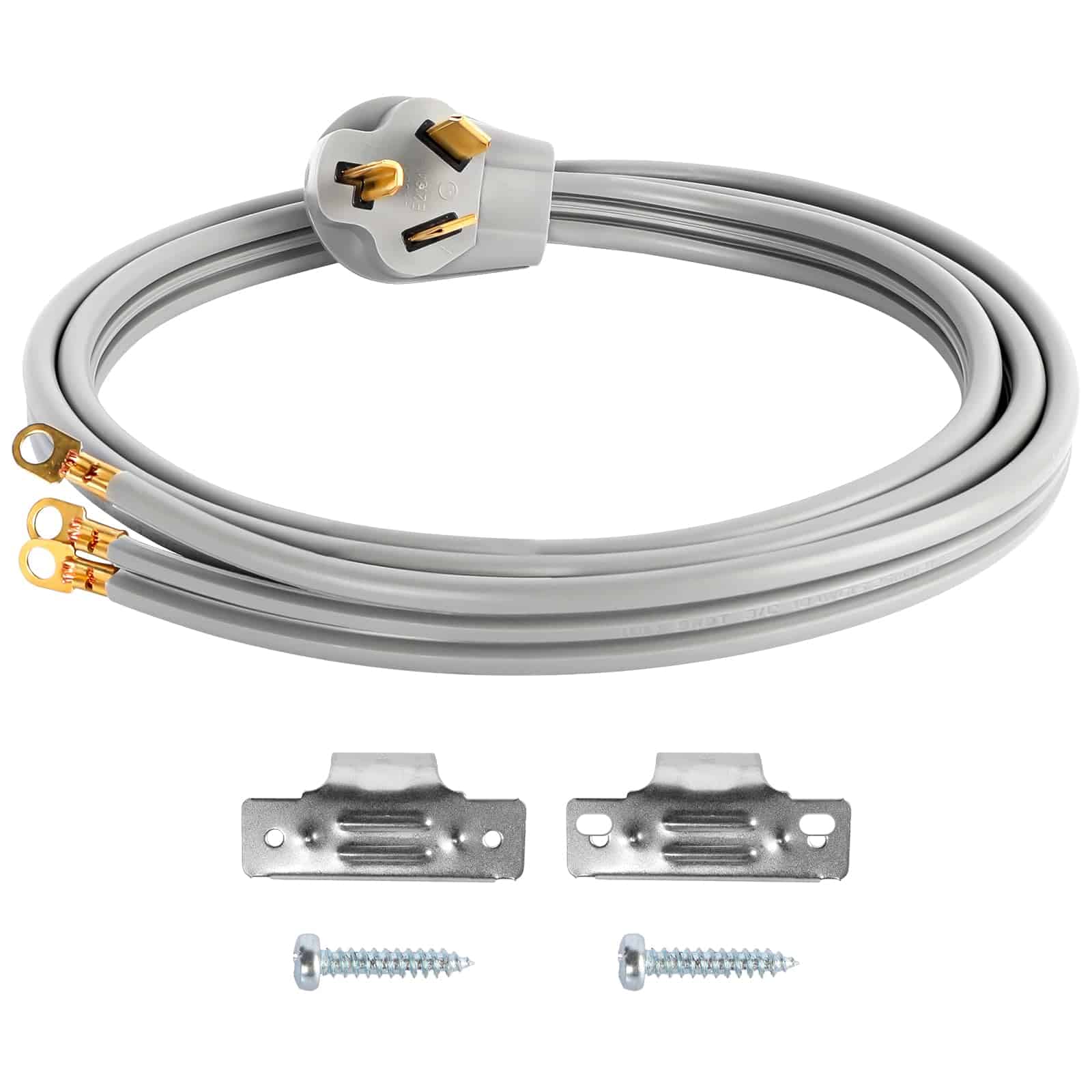 Cable de Secadora de 3 Puntas de 6 pies, Enchufe de Energía