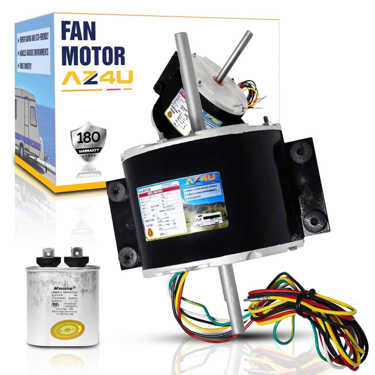 Motor del ventilador de CA de 1/5Hp 3 velocidades