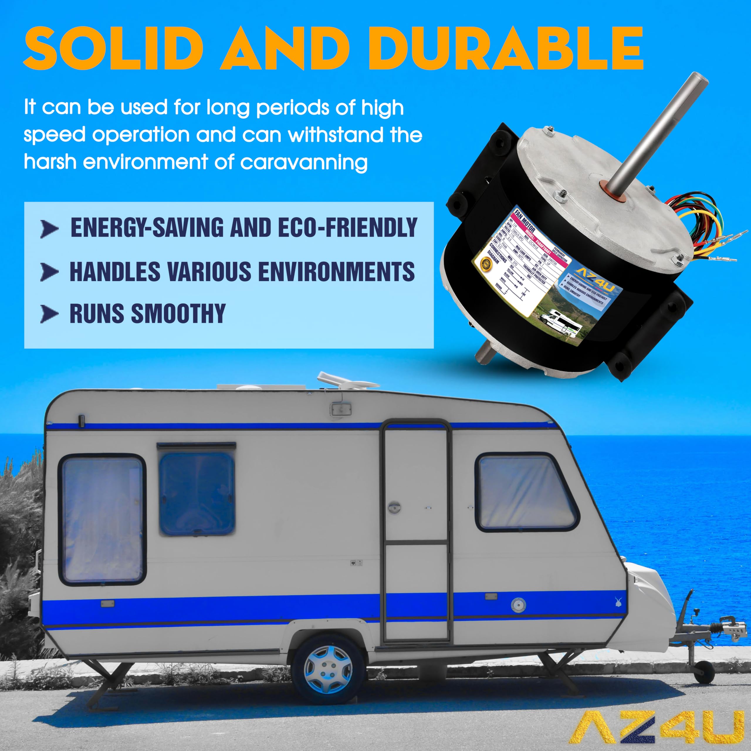 Motor del ventilador de CA de 1/5Hp 3 velocidades - Imagen 4