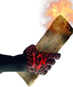 Guantes BlueFire BBQ Grill Firepit Oven Mitts con Mayor