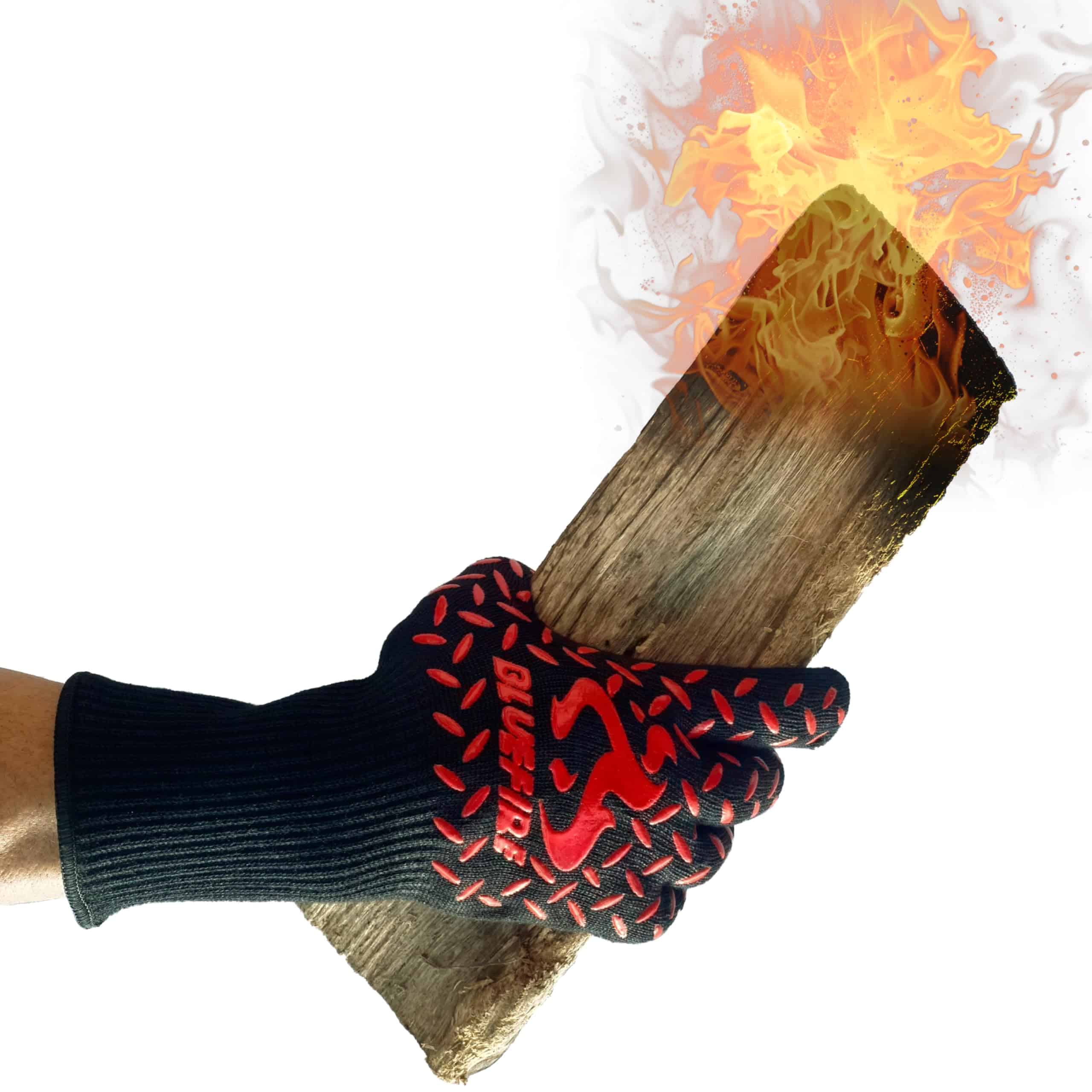 Guantes BlueFire BBQ Grill Firepit Oven Mitts con Mayor