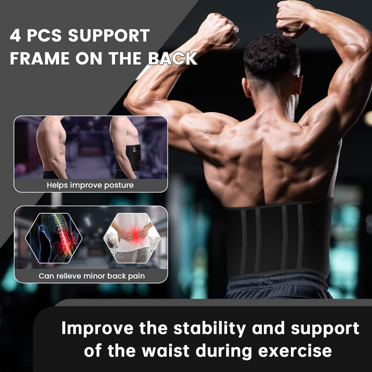 RIYA Cinturón de Sudor para Cintura para Mujeres y Hombres - Imagen 6